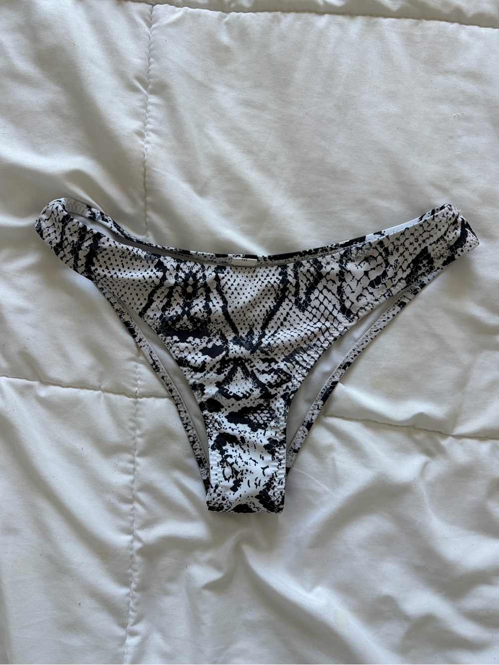 Snake Print Cheeky Bikini Bottoms Size Medium